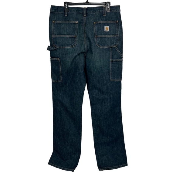 Carhartt Men’s Relaxed Fit Carpenter Jeans W36”/L34” Pockets Straight - Picture 3 of 10